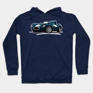 Jaguar D-Type (Racer) Dark Blue Hoodie